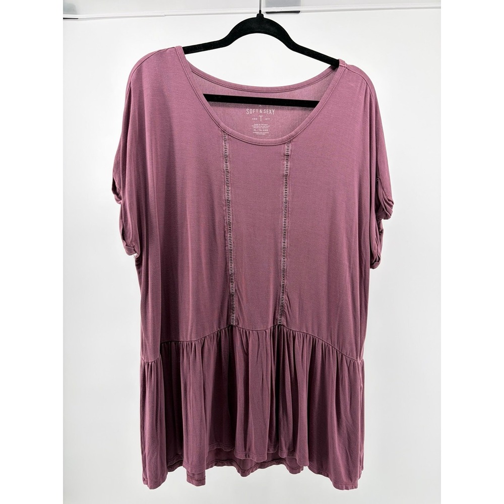 American Eagle Outfitters 'Soft & Sexy' T-shirt, Mauve, Women's Size XL S162